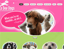 Tablet Screenshot of ladeedogs.com